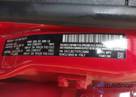 2015 Jeep Renegade Trailhawk z USA, uszkodzony, nr VIN ZACCJBCT1FPC35988